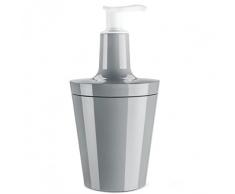 koziol Seifenspender 250 ml Flow, Kunststoff, solid cool grey, 8.80 x 8.80 x 17.7 cm
