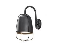 Gnosjö Konstsmide Außenwandleuchten, Aluminium, schwarz, 26.5 x 21 x 38 cm