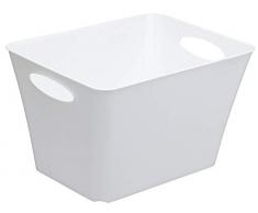 Rotho Living Aufbewahrungsbox 24 l, Kunststoff (PP), weiss, 24 Liter (43,1 x 32,1 x 26 cm)