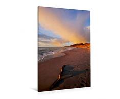 Calvendo Premium Textil-Leinwand 80 x 120 cm Hoch-Format Strandspaziergang | Wandbild, HD-Bild auf Keilrahmen, Fertigbild auf hochwertigem Vlies, Leinwanddruck von Anette/Thomas JÃ¤ger Natur Natur