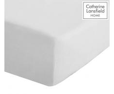 Catherine Lansfield Spannbettlaken, Weiß Doppelbett