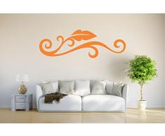 INDIGOS Wandtattoo, Vinyl, orange, 96 x 31 x 1 cm
