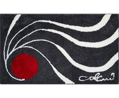 Grund COLANI Exklusiver Designer Badteppich 100% Polyacryl, ultra soft, rutschfest, ÖKO-TEX-zertifiziert, 5 Jahre Garantie, Colani 18, Badematte 60x100 cm, anthrazit