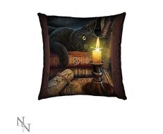 Nemesis Now Witching Hour Lisa Parker Kissen, 35 cm, Braun