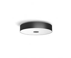 Philips Hue LED Deckenleuchte Fair inkl. Dimmschalter, dimmbar, alle Weißschattierungen, steuerbar via App, schwarz, kompatibel mit Amazon Alexa (Echo, Echo Dot)