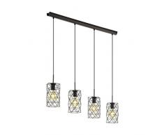 EGLO ESTEVAU Pendelleuchte, Stahl, 60 W, Braun