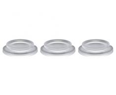 Briloner Leuchten Linse Einbauleuchte Zusatzartikel Vergrößerung Lichtkegel auf 150°, Plastik, mattiert, 4,9 x 4,9 x 1 cm, 3 Einheiten