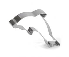 Patisse Ausstechform Delphin Edelsstahl 10 cm, Edelstahl, Silber, 10 x 10 x 10 cm