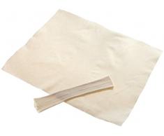 Regency Wraps Gebäcktuch und Teigroller, 100% Baumwolle, extra großes Tuch mit 38,1 cm Nudelholz-Abdeckung, 50,8 x 61 cm, Natur