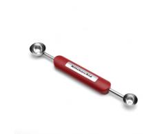 KitchenAid Gourmet Dual Sided Stainless Steel Melon Baller, Red - KN111OHERA
