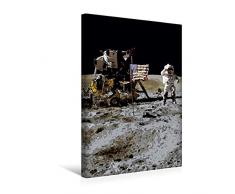 Premium Textil-Leinwand 30 cm x 45 cm hoch, Mondlandung im Comic-Stil | Wandbild, Bild auf Keilrahmen, Fertigbild auf echter Leinwand, Leinwanddruck: der MondoberflÃ¤che. (CALVENDO Wissenschaft);CALVENDO Wissenschaft