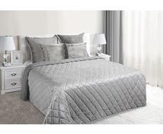 Eurofirany Tagesdecke, Polyester, Silber, 200 x 220 cm