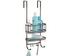 InterDesign 64371EU York Dusch-Caddy zum Hängen über die Tür, bronzefarben