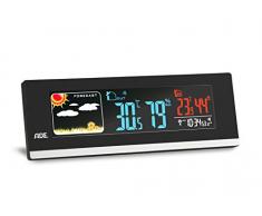 ADE Wetterstation WS 1601 (Digitale Profi Funkwetterstation mit Thermometer und Hygrometer für innen und außen, LED Farbdisplay, USB und Funk-Sensor)