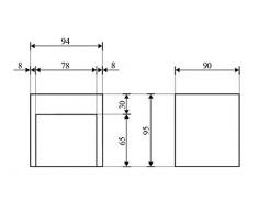 Schwarze Außen-Wandleuchte LED nur 3W Verbrauch 230V IP44 Außenwand-Lampe Eckig Beleuchtung Terrasse Einfahrt Garten-Leuchte Außen