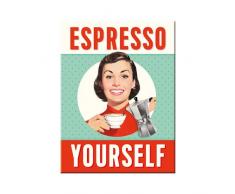Nostalgic-Art 14350, Say it 50s Espresso Yourself, Magnet 8x6 cm, Metall, bunt, 8 x 6 x 0.2 cm