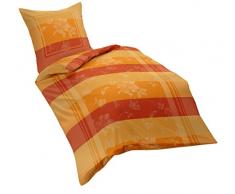 Kaeppel G-103206-57D1-VD97 Bettwäsche Harmony, Satin, 1 x 80/80 mit 135/200 cm, safran