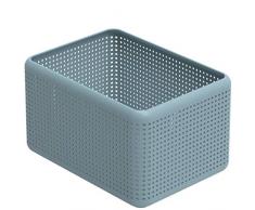 Rotho Eco Madei Aufbewahrungsbox 13 l, Kunststoff (PP), Blau, (32,6 x 23,8 x 18,8 cm)