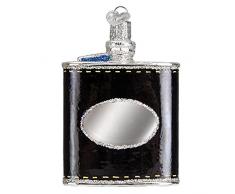 Old World Weihnachten Glas mundgeblasen Ornament mit S-Haken und Geschenk-Box, Food Collection Flask