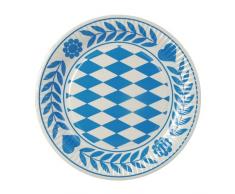 Papstar Pappteller / Einwegteller rund, Bayrisch Blau (100 Stück), 23 cm Durchmesser, aus reinem Frischfaserkarton, für Gastronomie, insbesondere für Feste im Stil vom Oktoberfest, #11177