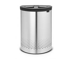 Brabantia 105029 Wäschebox Selector, Kunststoffdeckel, 55 L, dunkelgrau