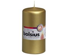 Bolsius Stumpenkerze gold 6 x 12 cm