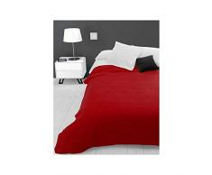 Soleil docre Adele, Tagesdecke, Sofa-Überwurf, Polycotton, Rot, 220 x 240 cm