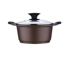 Bergner Sacher - Simmertöpfe aluminium glasdeckel 20x10 cm induktionsgeeignet