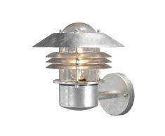 Konstsmide Modena 7302-320 Wandleuchte / B: 21cm T: 25cm H: 23cm / 1x60W / IP44 / galvanisiert/verzinkt