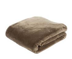Gözze Premium Cashmere-Feeling Wohn- und Kuscheldecke, 220 x 240 cm, Taupe, 40128-71-220240