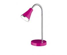 Reality Leuchten Tischleuchte Tischlampe LED / inklusive Flexarm und 3.8W SMD-LED 240 lm 3000K / ø-11.5 cm, lila R52711193