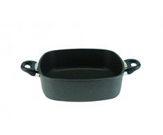 SKK 247 Titanium 2000 Plus - Gussbräter 28 x 28 cm, 8 cm hoch, eckig, keramisch verstärkt, antihaft-beschichteter Bräter, Seitengriffe, Made in Germany