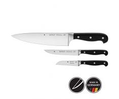 WMF Spitzenklasse Plus Messerset, 3-teilig 3 Messer, Küchenmesser, geschmiedet Performance Cut, Kochmesser, Steakmesser, Gemüsemesser