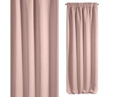 Eurofirany ZAS/LOGAN/PUDER Vorhang, Polyester, Rosa, 135x270 cm