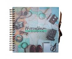 ERIK Album Foto Vintage travel 26x26 cm 40 pagine Fotoalbum, 26 x 26 cm