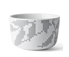 Menu 4591030 Vorratsdose mit Deckel, M, Grey Leaves, Höhe 7,5 cm, Durchmesser 11 cm