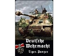 Schatzmix Deutsche Wehrmacht Tiger Panzer Metallschild 20x30 Deko tin Sign Blechschild, Blech, Mehrfarbig, 20x30 cm