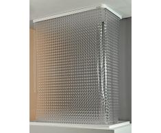 ECO-DuR 4024879002411 Kassetten ECK Duschrollo 137 x 62 cm silber - Kreisel