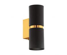 EGLO PASSA Wandleuchte, Stahl, 6,6 W, schwarz, gold