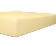 Kneer 6001002 Single Jersey Spannbetttuch Qualität 60, Größe 90/190 bis 100/200 cm, weiß