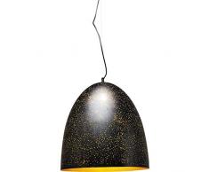 Kare Design Hängelampe Firmamento Egg Black Gold, Wohnzimmerlampe, Hängeleuchte, Esstischlampe, Schwarz-Gold (H/B/T) 150x49x49cm