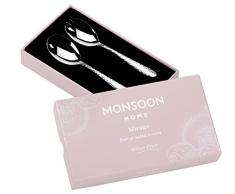 Monsoon Mirage Paar Salatbesteck, Edelstahl, 27 x 15 x 3,5 cm