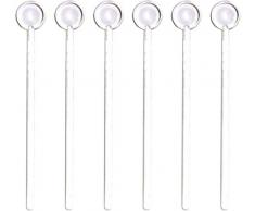 Bodum 2816-10-70 Bistro Kaffeelöffel, 20 cm 6-er Set, transparent