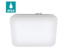 EGLO LED Badezimmer-Deckenlampe Frania, 1 flammige Deckenleuchte, Material: Stahl, Kunststoff, Farbe: weiß, L: 33 cm, IP44
