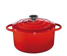 Küchenprofi Gusseisen Topf, Rot, 24 cm