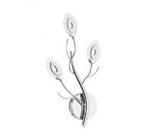 WOFI Wandleuchte, Acryl, Integriert, 6.5 W, Chrom, 24.5 x 6.5 x 51 cm