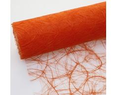 Deko AS GmbH Sizoweb Tischband orange 30 cm Rolle 25 Meter 64 005-R
