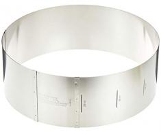 Städter Tortenring verstellbar, Edelstahl, Silber, 18 x 18 x 10 cm