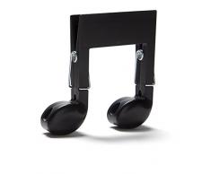 OTOTO musiclips Wäscheklammern, Kunststoff, schwarz, 14 x 2 x 21.5 cm