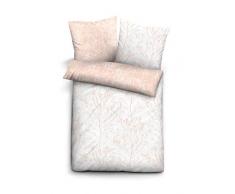 biberna 0626612 Edel-Perkal Bettwäsche Garnitur mit Kopfkissenbezug (Baumwolle) 1x 155x220 cm + 1x 80x80 cm, gelb